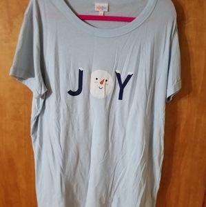 Like New Lularoe Holiday Liv Tee